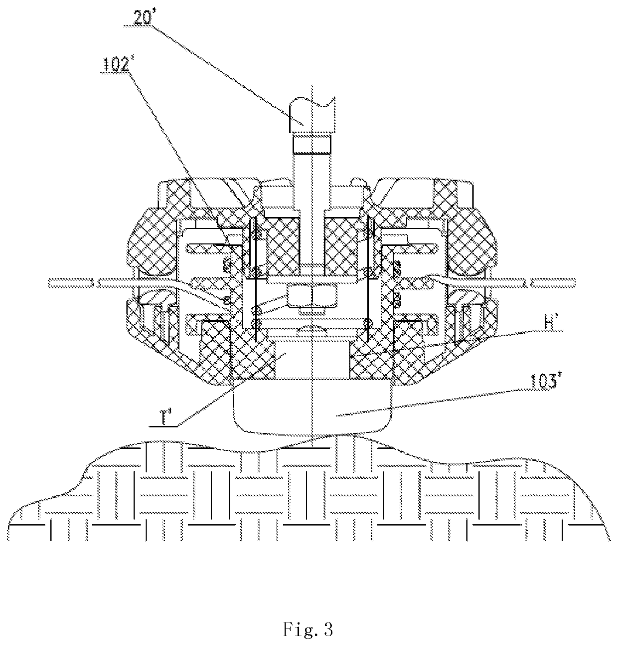 Cutting head of a grass trimmer