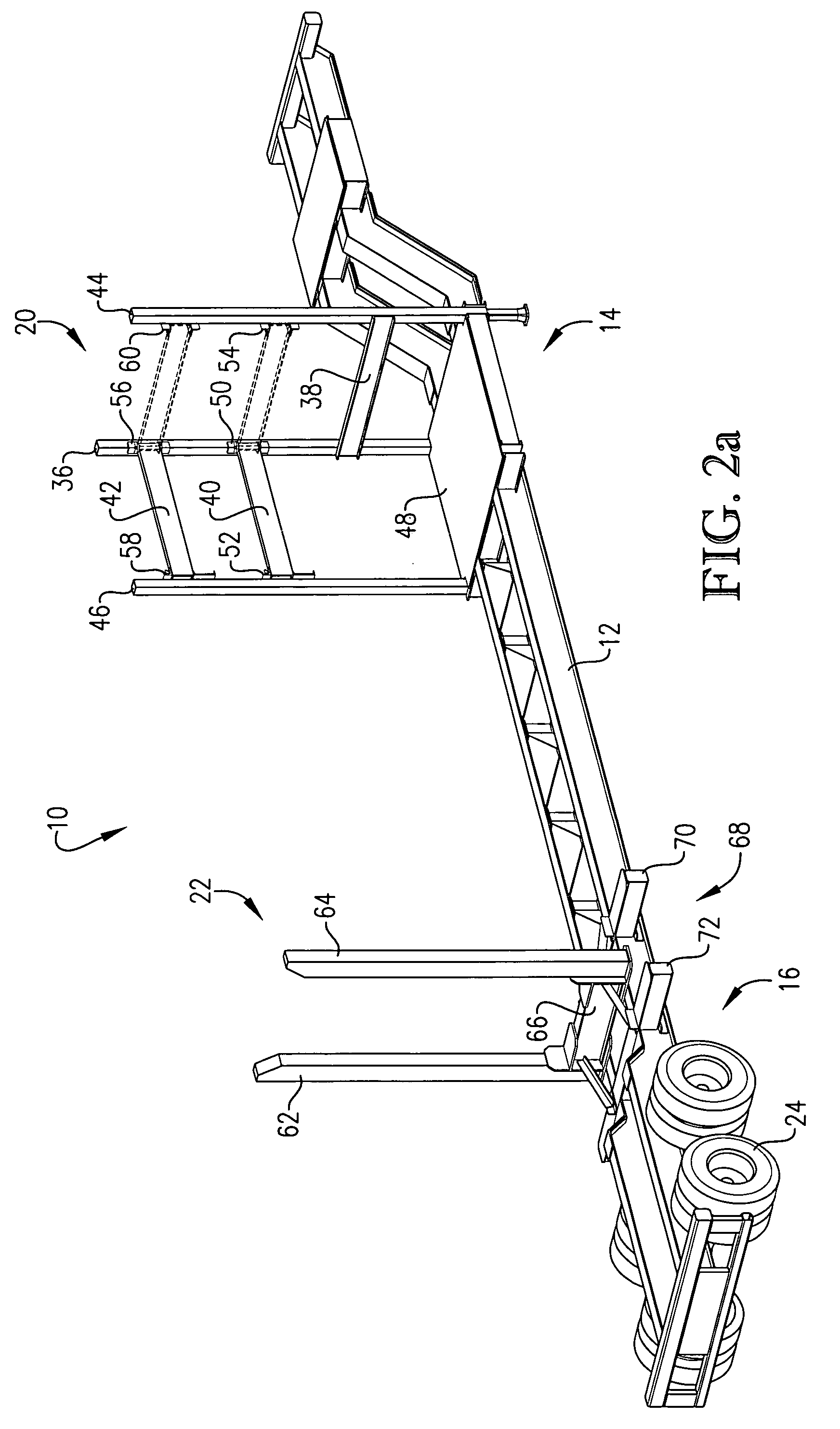 Apparatus and method for transporting chassis