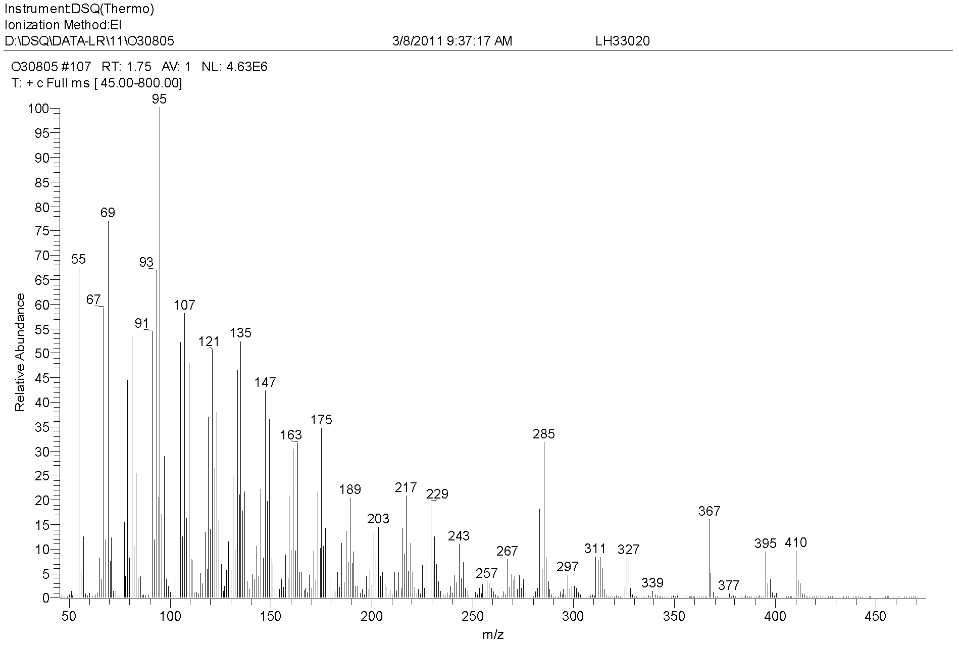 New compound and extraction method and application thereof