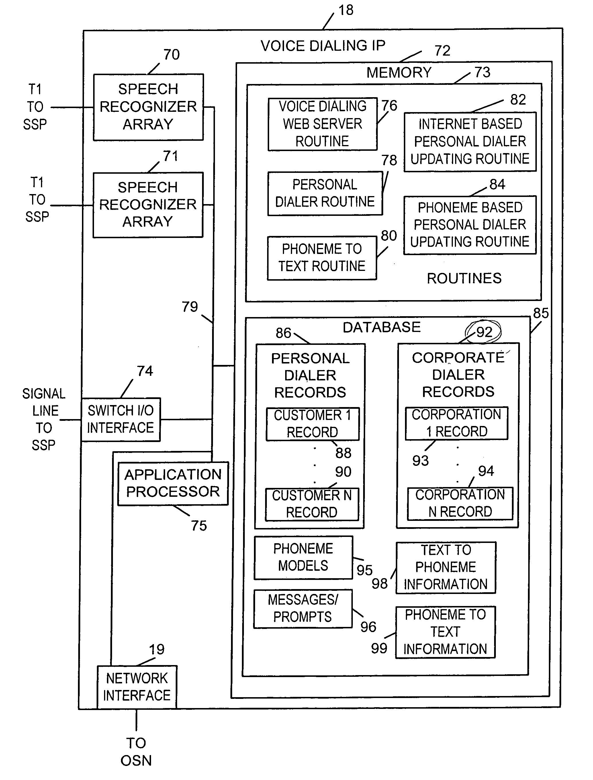 Voice dialing using text names