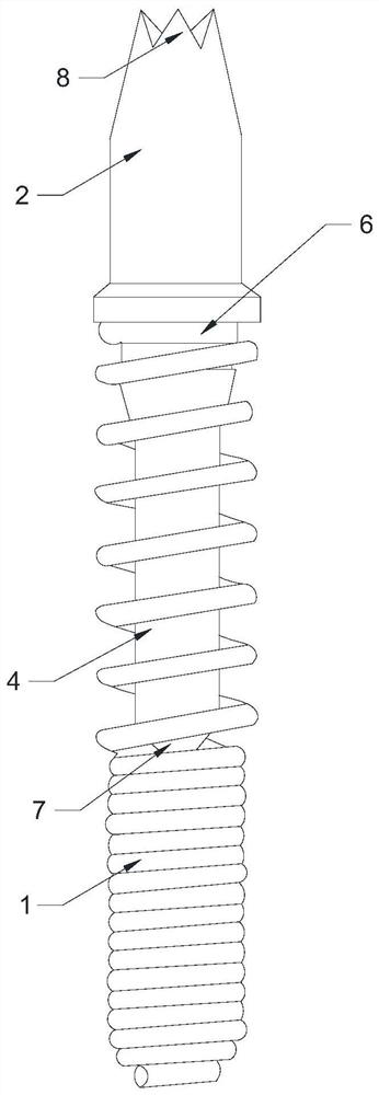 Single-head spring test probe