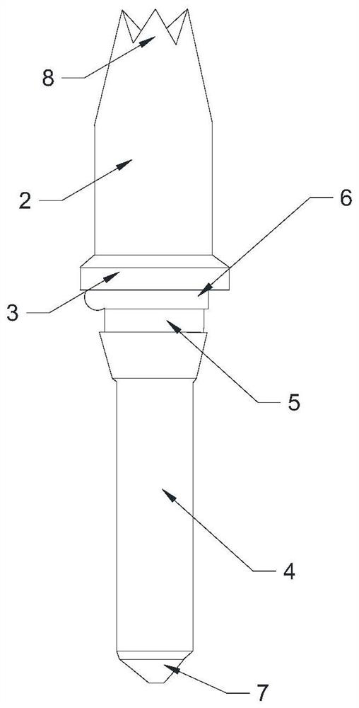 Single-head spring test probe