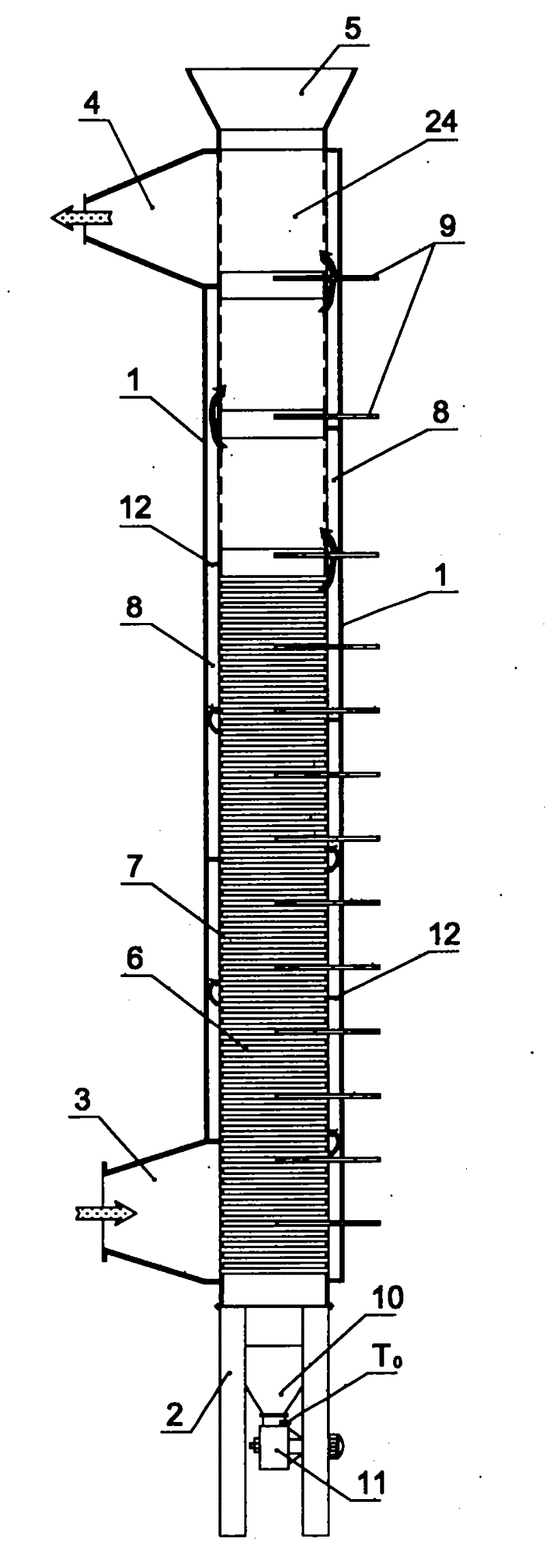 Coal anaerobic drying device and drying system