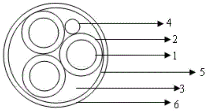 Ceramic fireproof optical fiber composite power cable