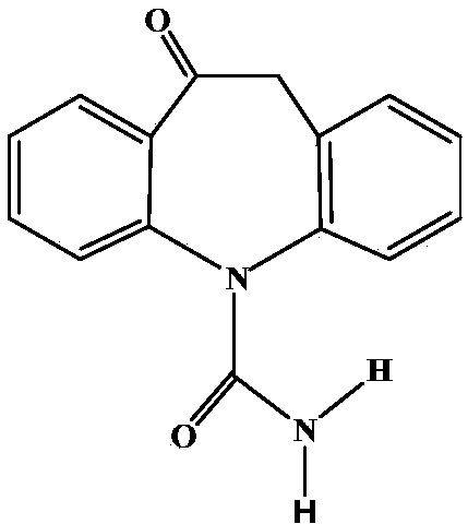 Oxcarbazepine-containing oral dispersing membrane and preparation method thereof