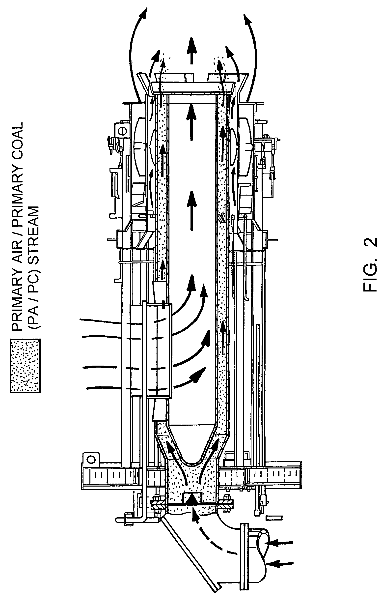 Burner with center air jet