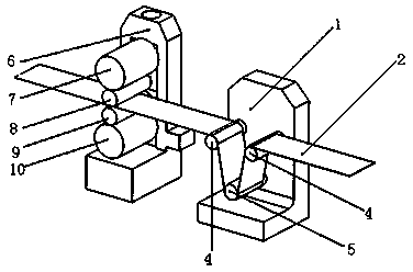 Device for restraining vibration of high-speed rolling mill by reducing speed fluctuation of rolling inlet of aluminum foil