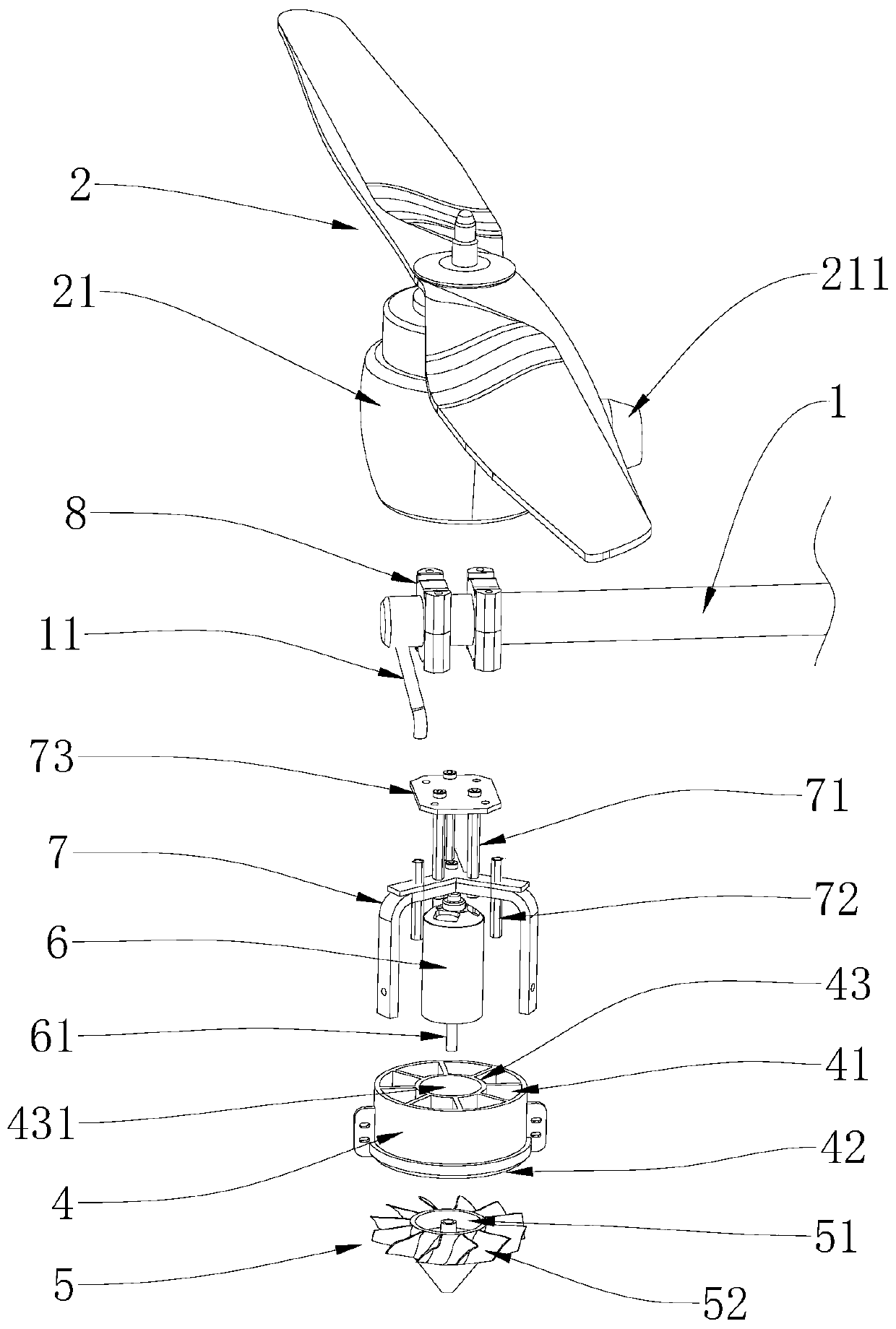 Multi-rotor-wing unmanned aerial vehicle having centrifugal nozzles