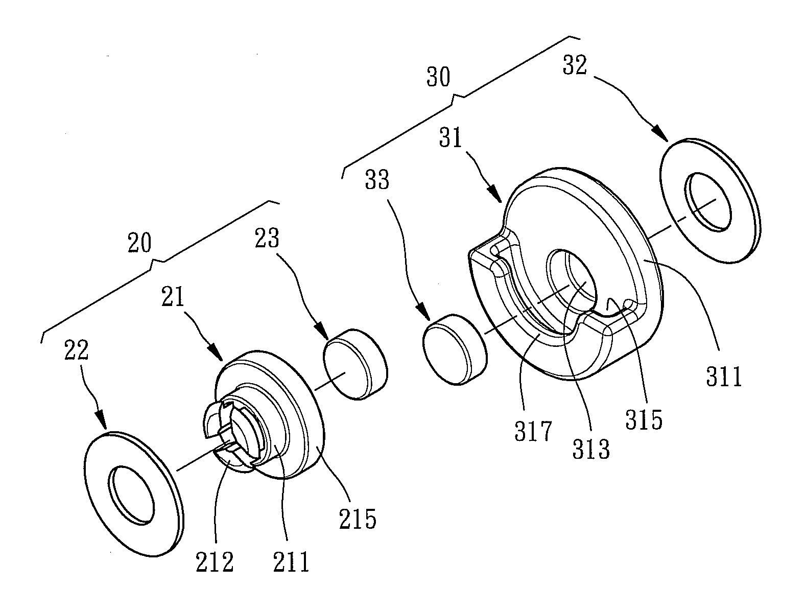 Magnetic snap fastener