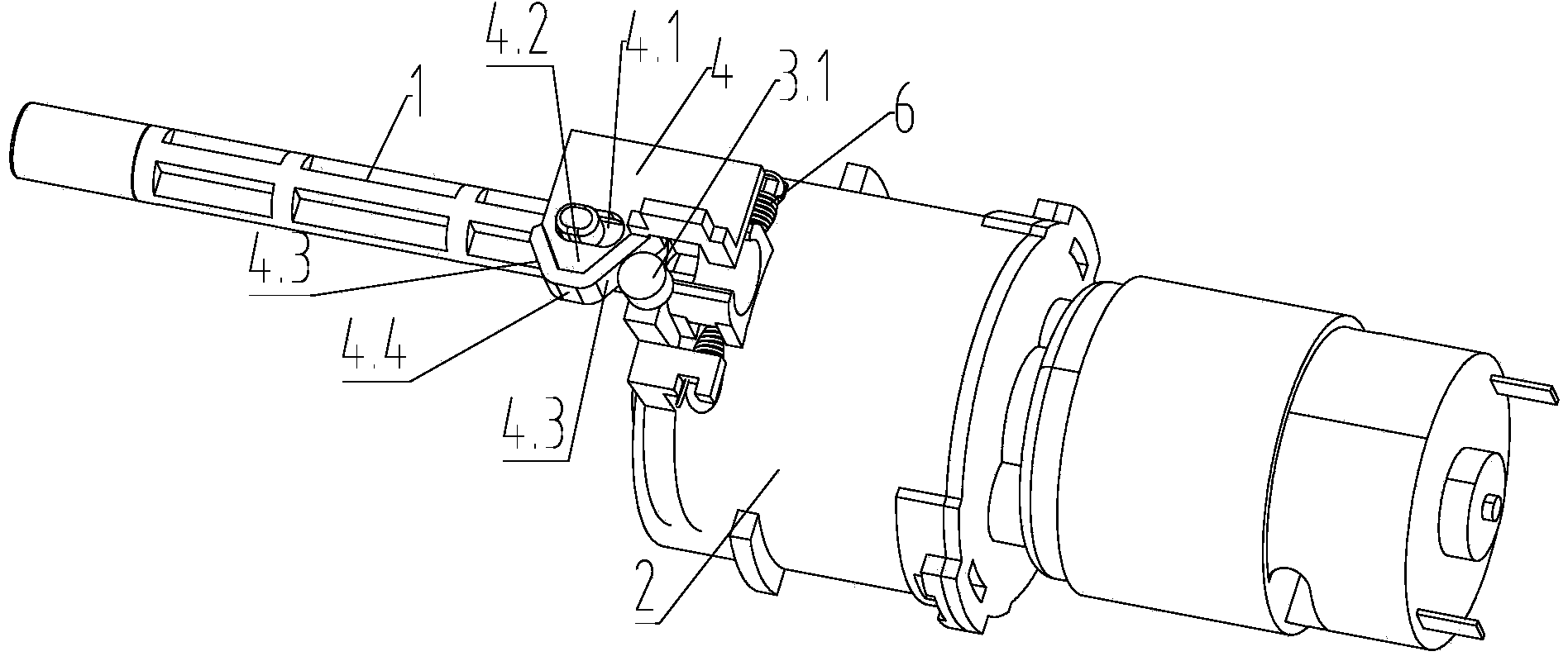 Electric tool push rod assembly