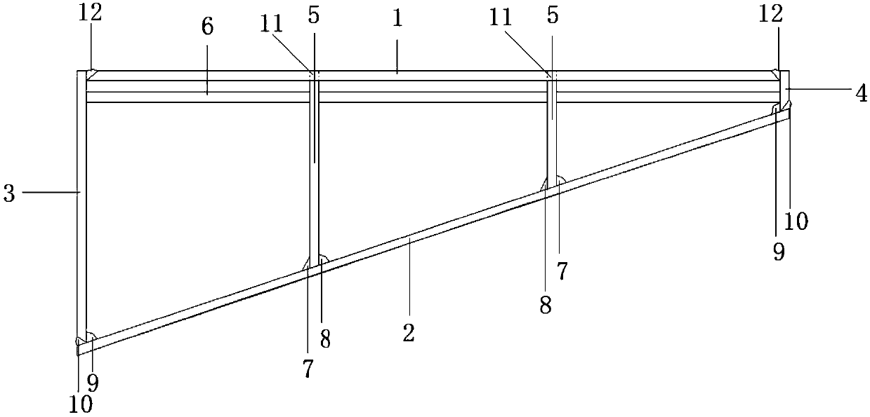 Welding method for large-curvature thick plate box type rotary steel ladder box body