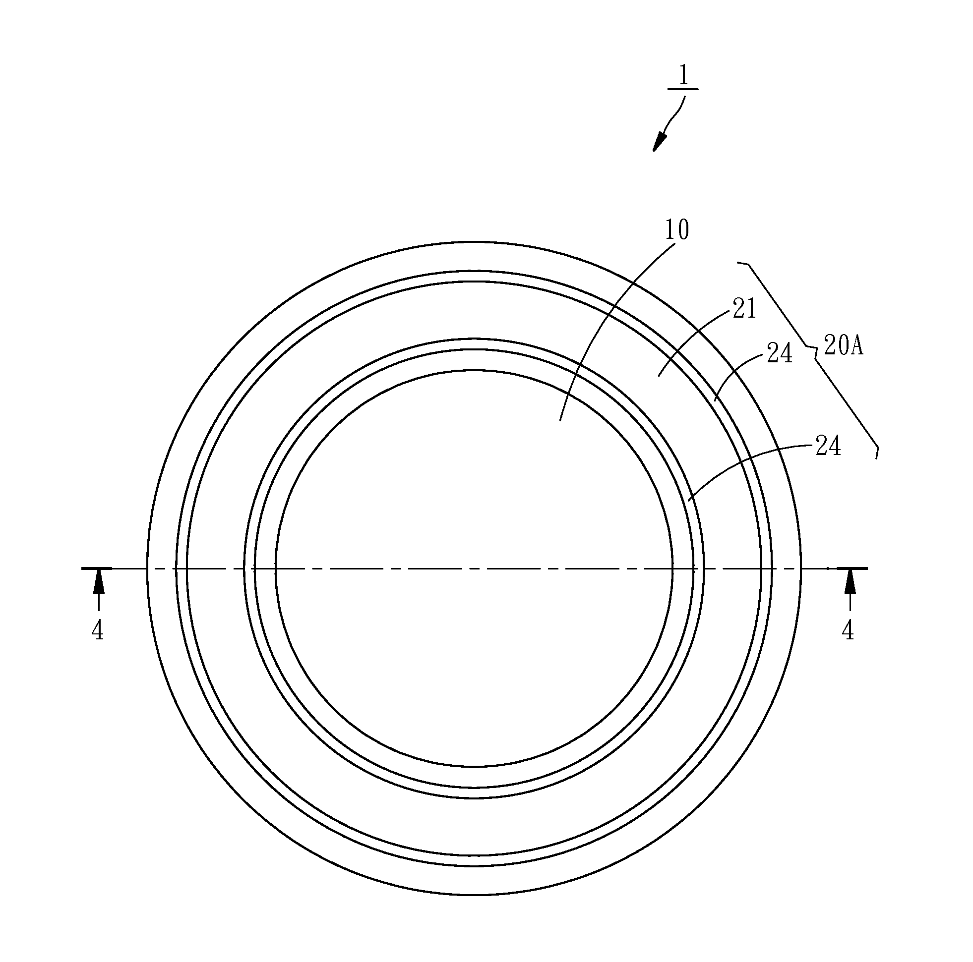 Diaphragm having improved surround structure