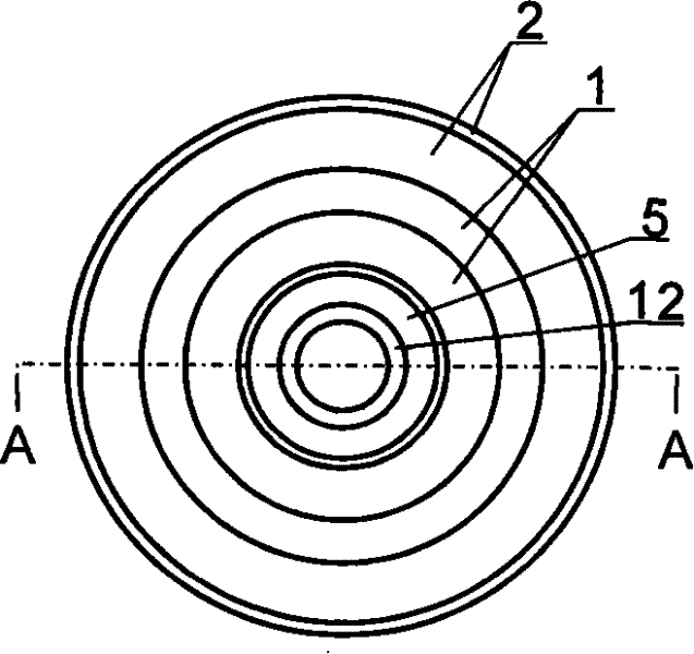 Floating bush used for inspecting mechanical parts