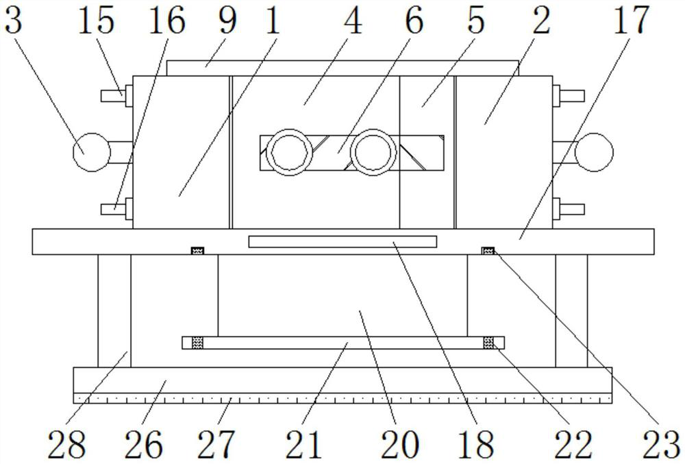 Auxiliary device for aluminum profile pouring