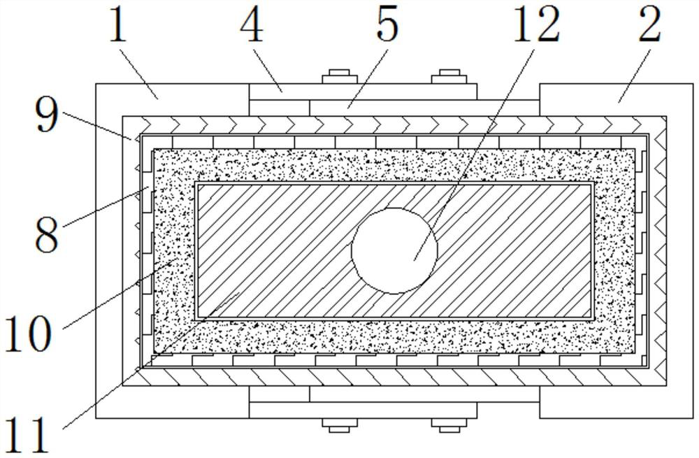 Auxiliary device for aluminum profile pouring