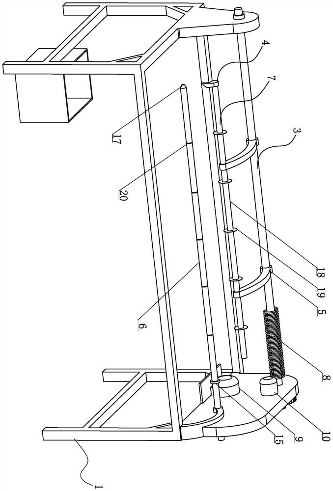 A cutting device for fireworks paper tube