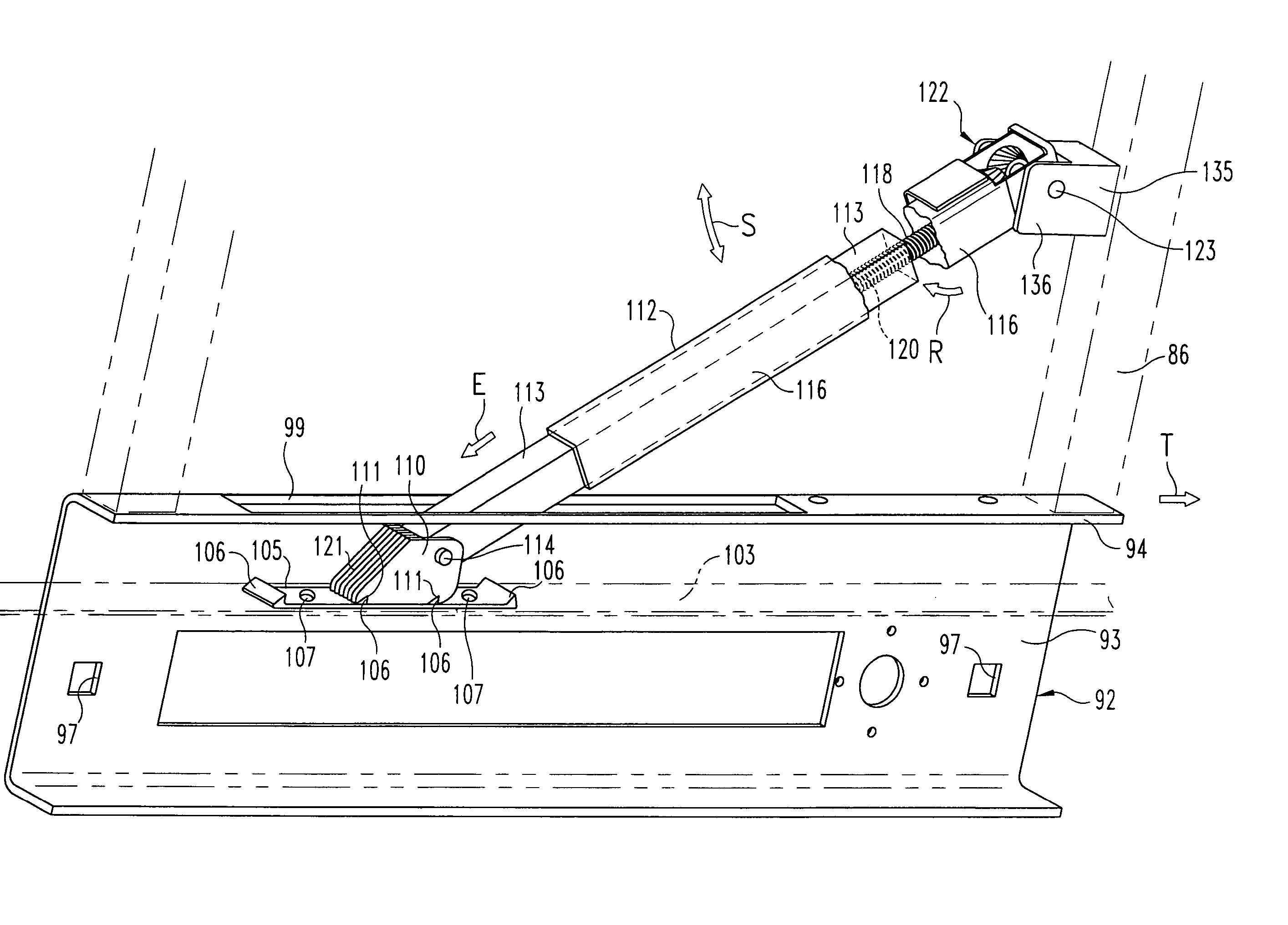 Locking mechanisms for a retractable tarpaulin system