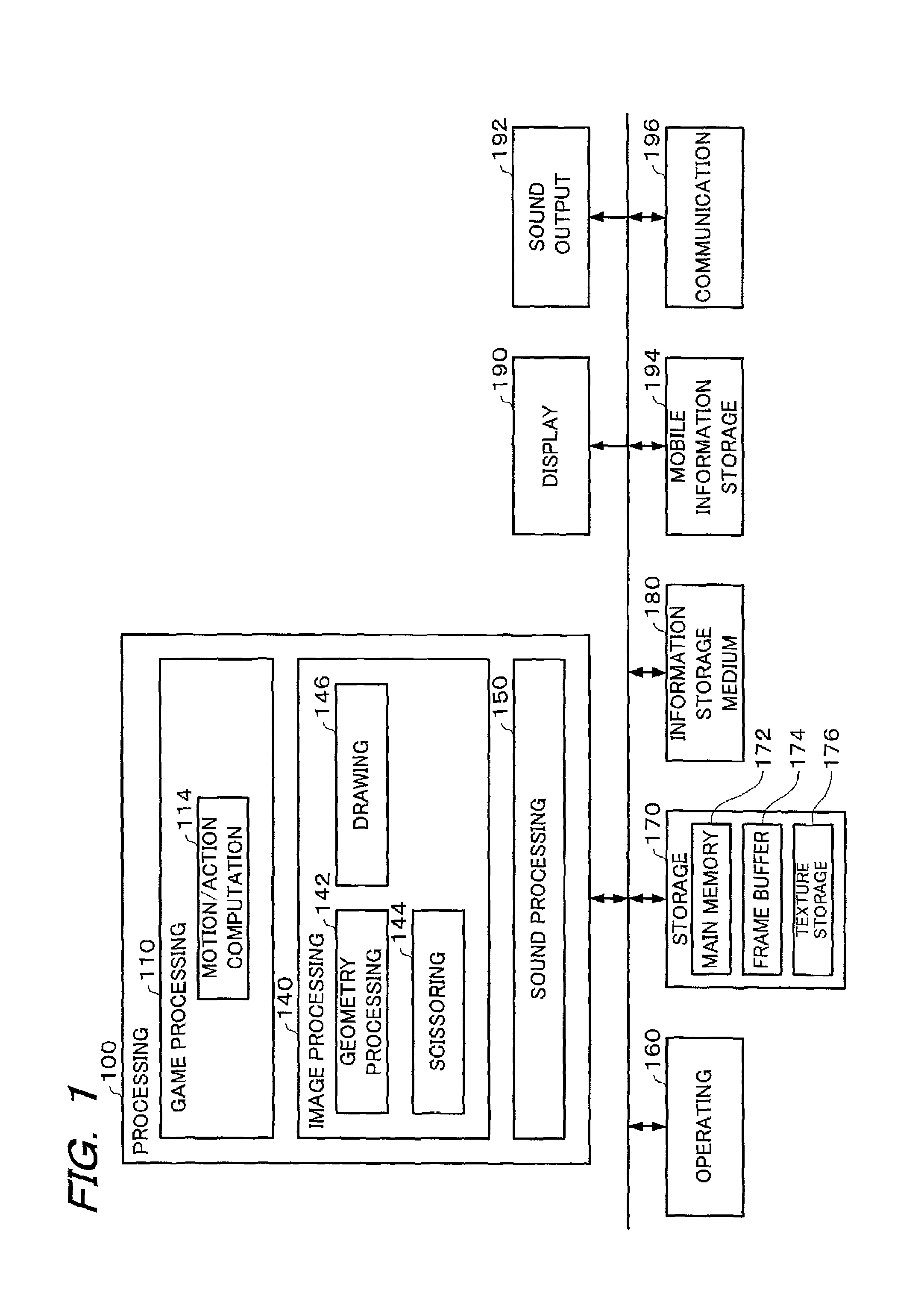 Image generating system and program