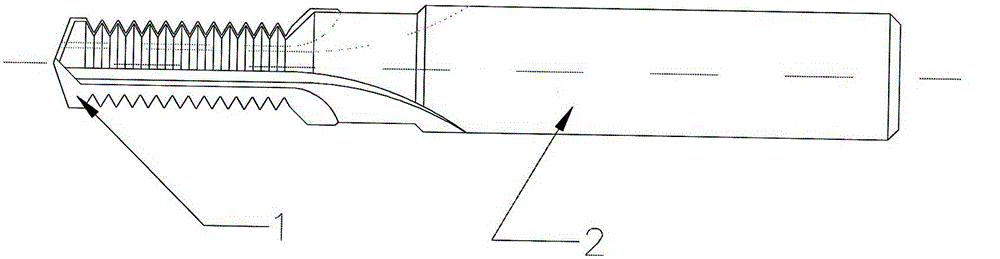 A kind of pcd thread drilling and milling cutter