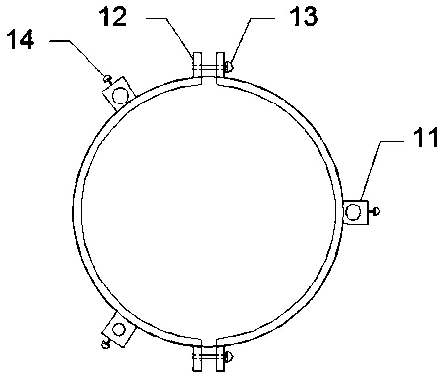 Sampling and thickness measuring device and method for wax deposits at different spatial positions in oil conveying pipeline