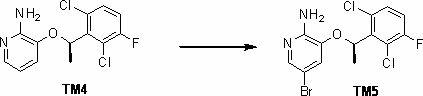 Synthesis method of crizotinib serving as antitumor molecular targeting medicament