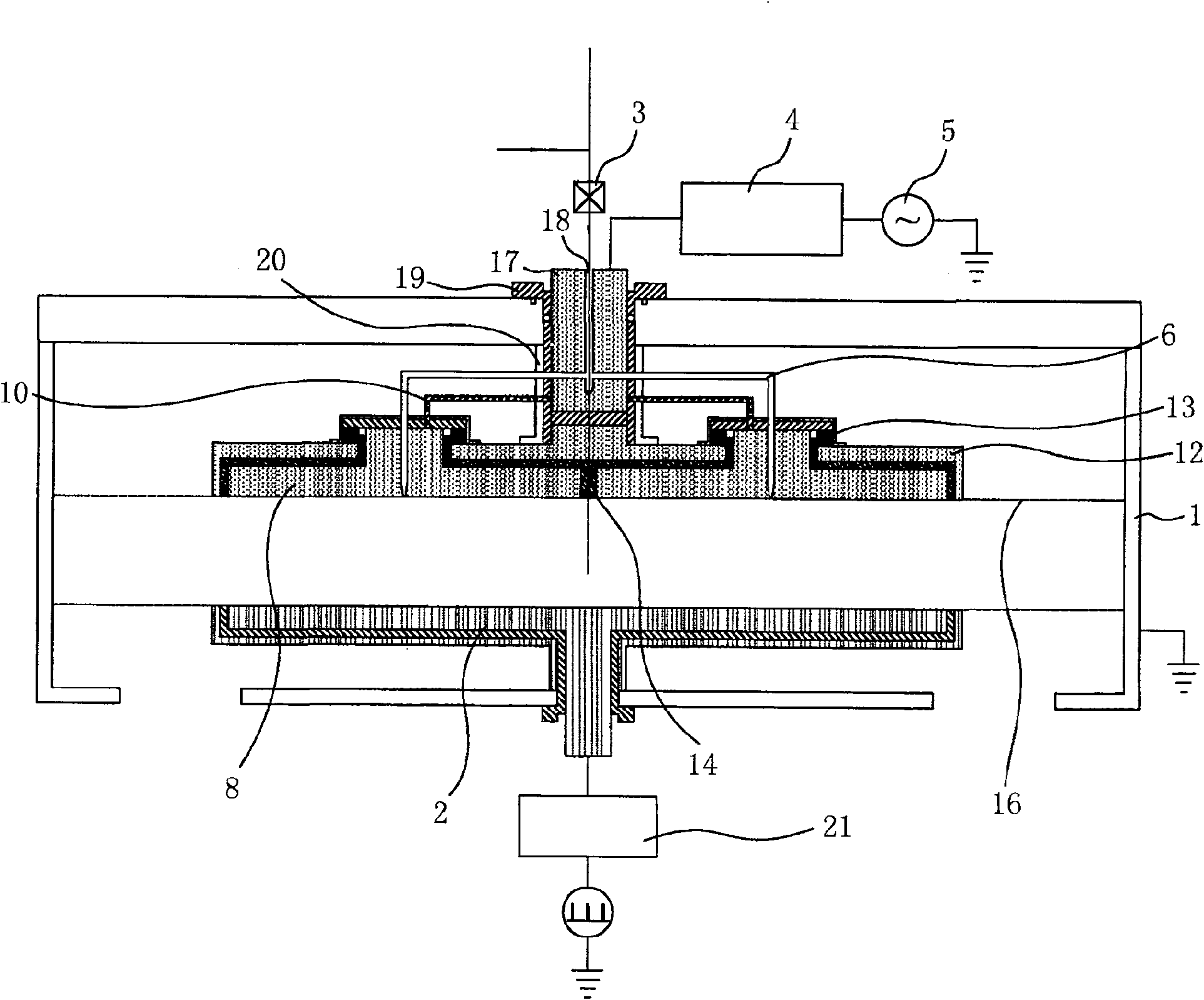 Vacuum plasma reactor used for large area film growth