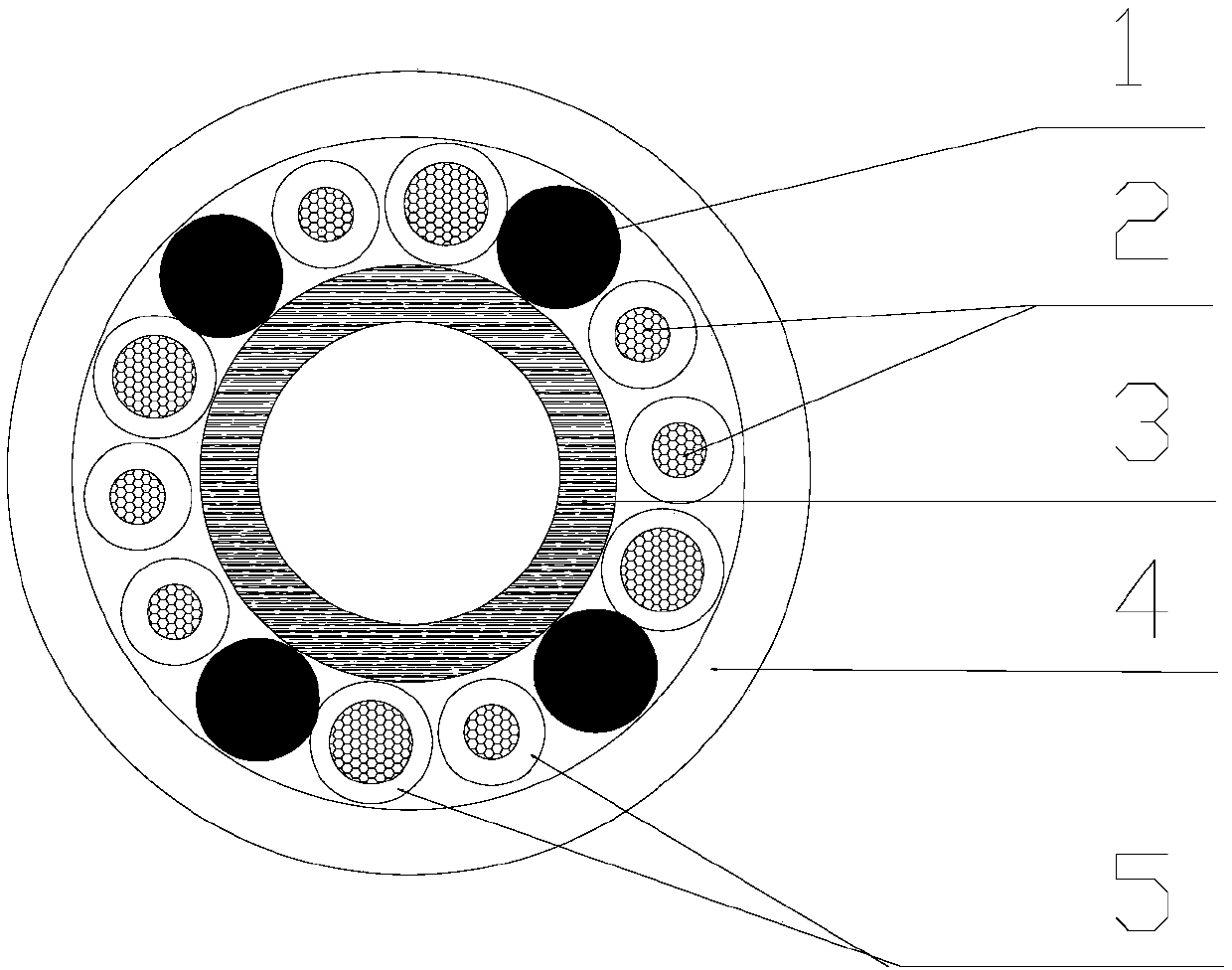 Inflatable cable and preparation method for the same