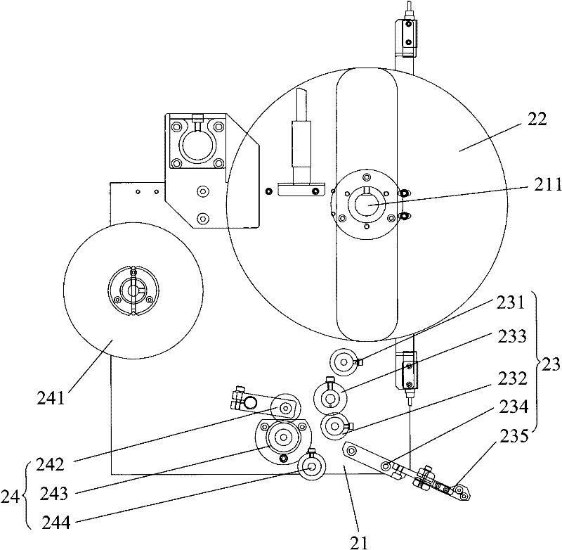 Peeling recovery device and encapsulation device provided with same