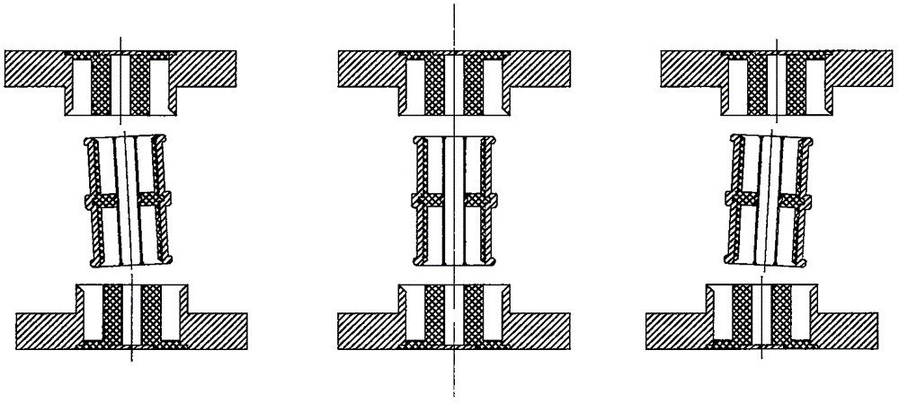 Floating type radio frequency interpolation compensation mechanism