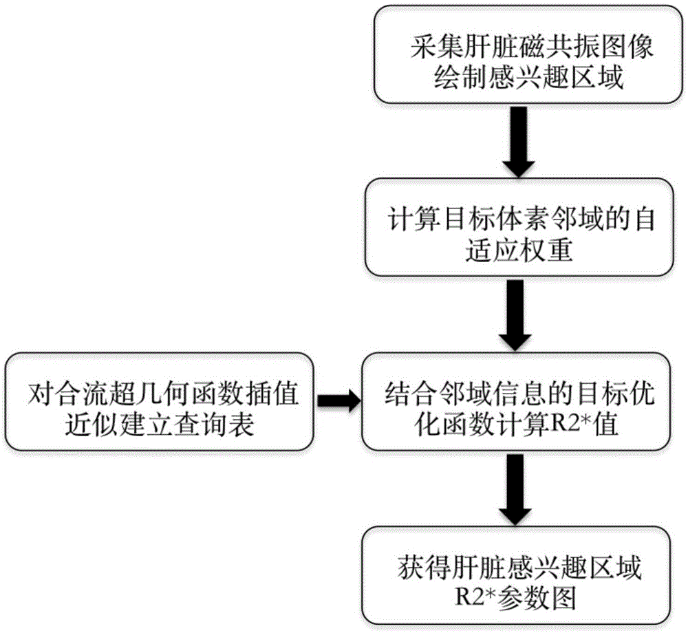 Liver magnetic resonance R2* parameter graph drafting method