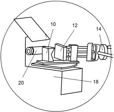 Abrasive belt grinder steel pipe fixing device