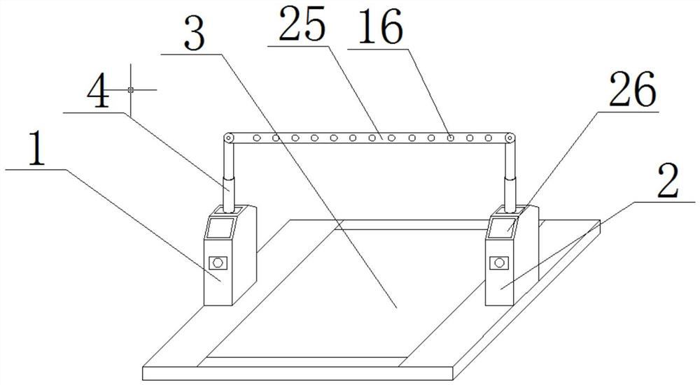 A parking channel gate control system