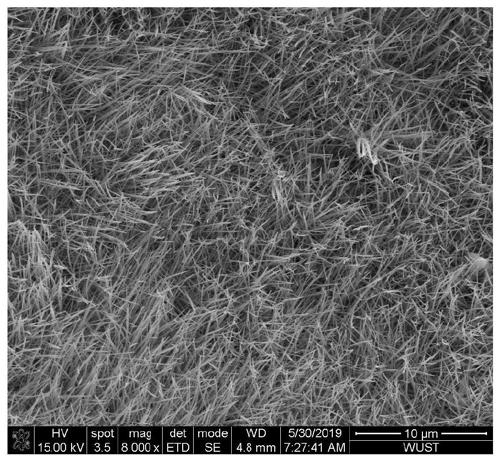 Foamed nickel substrate loaded copper cobaltate nanowire array material and preparation method thereof