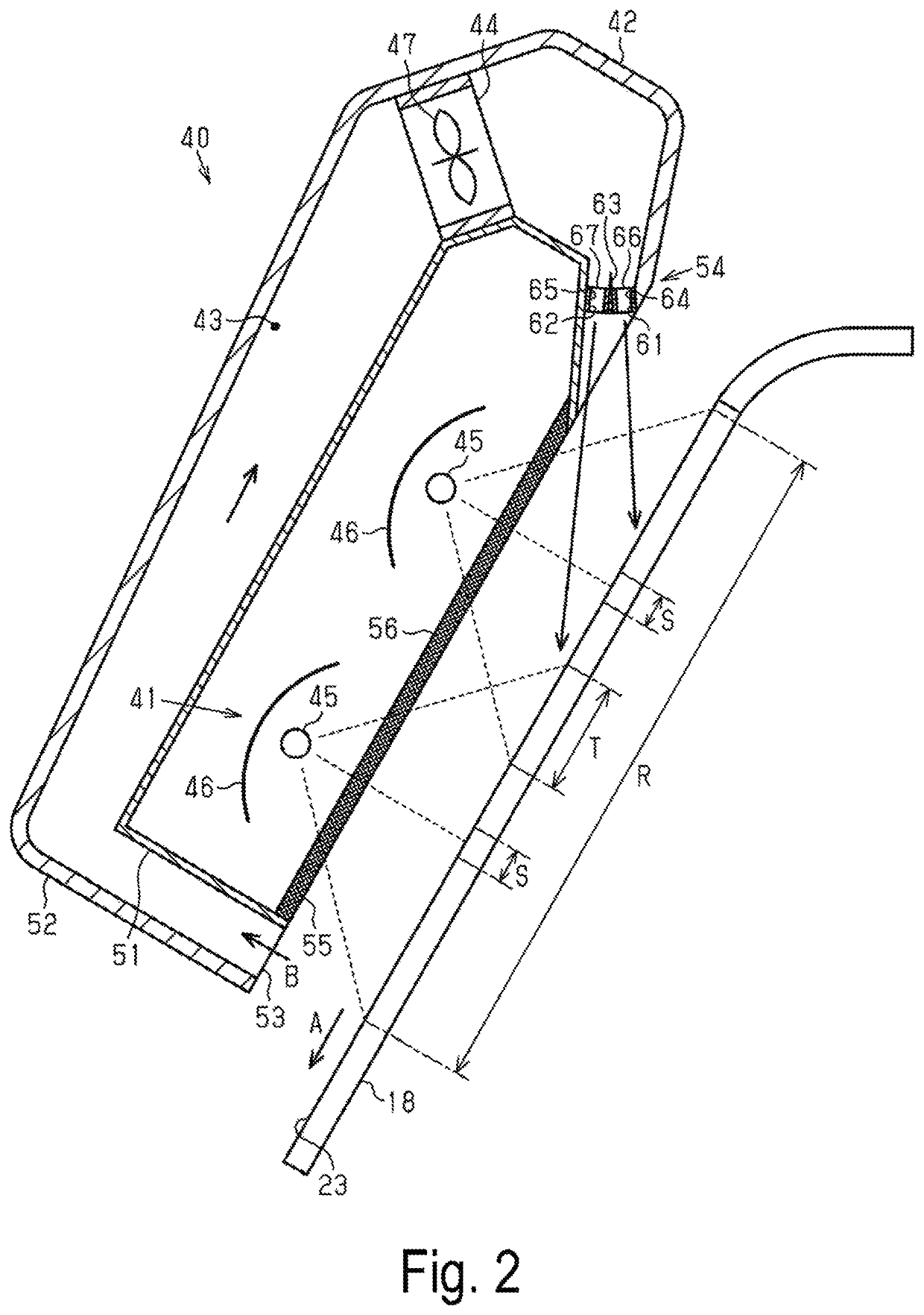 Heating device and medium processing apparatus