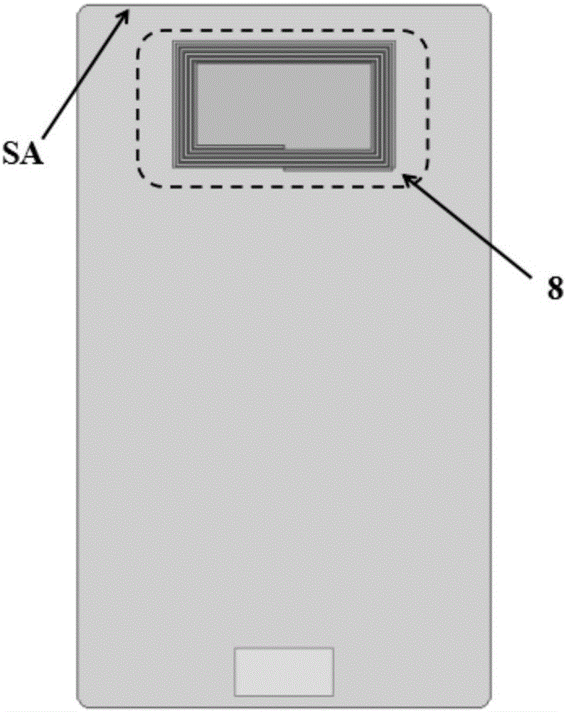 Multi-directional near-field communication antenna device