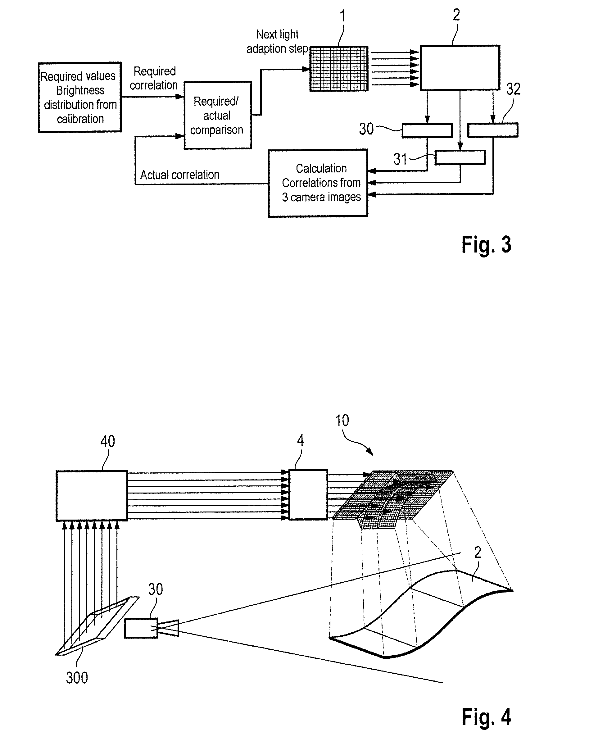 Adaptive lighting apparatus for high-speed image recordings, and method for calibrating such a lighting apparatus