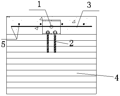 Wood-concrete composite beam shear connector pushing-out testing sample