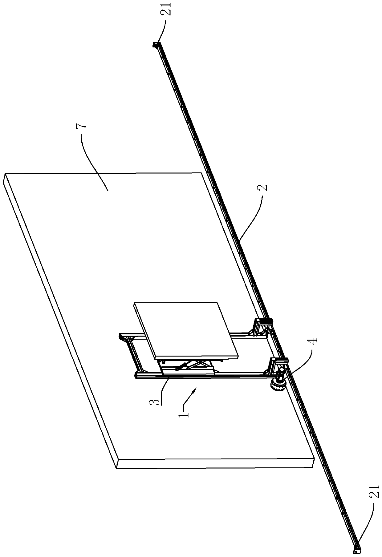 Interactive slide rail display system