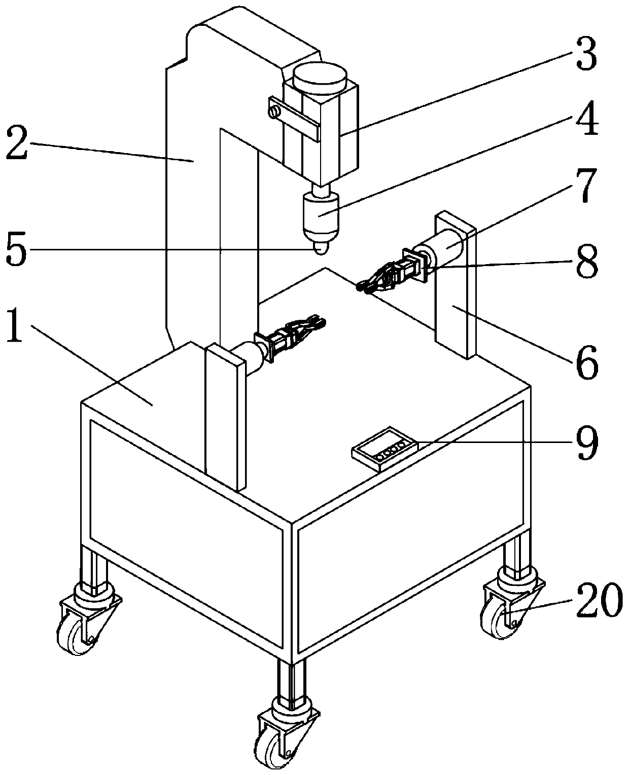 Compression resistance detection device for mechanical part machining