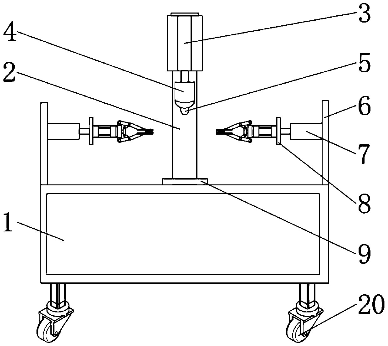 Compression resistance detection device for mechanical part machining