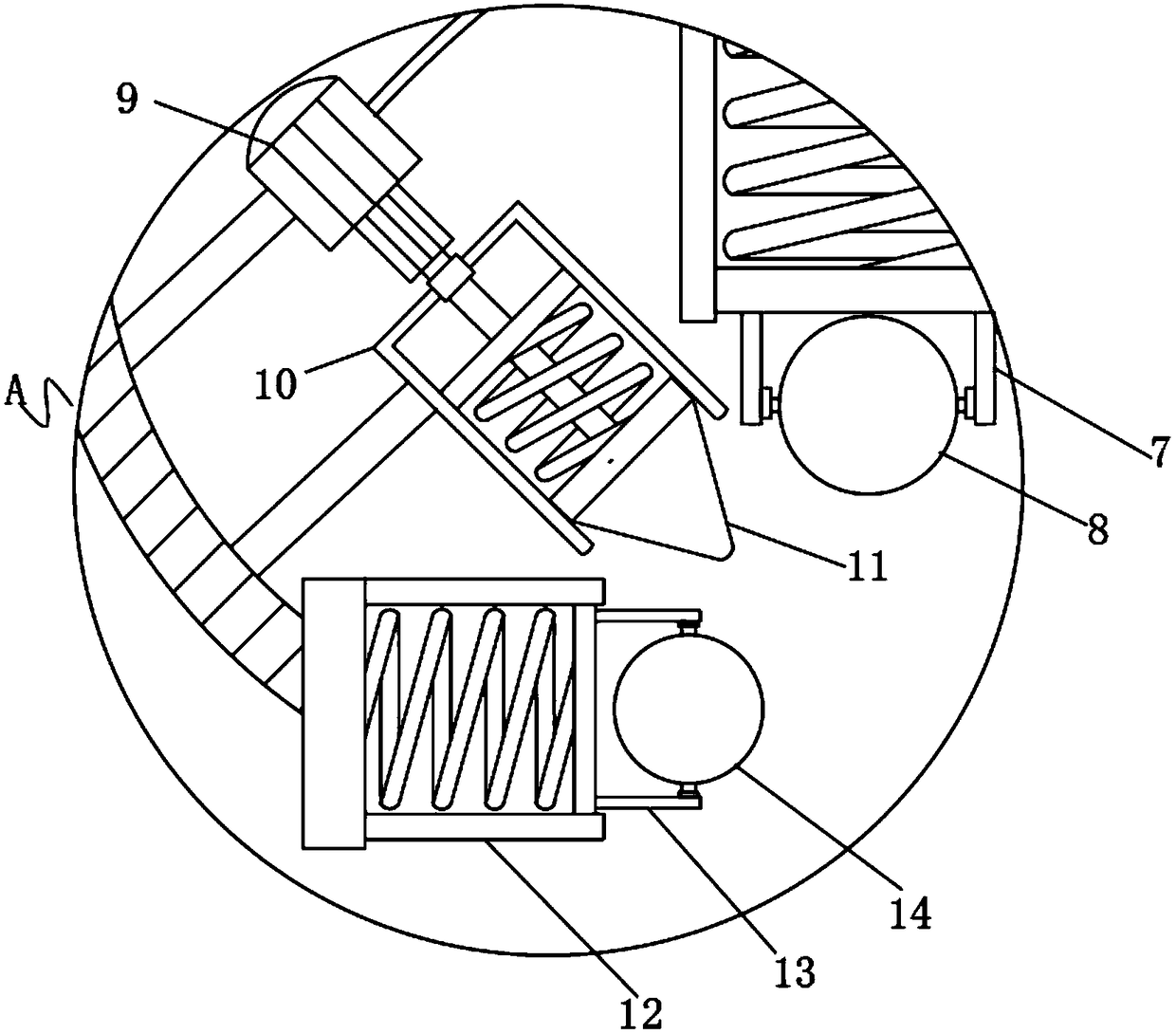 A convenient ice-forming and ice-breaking device for mountainous area open-air high-voltage line