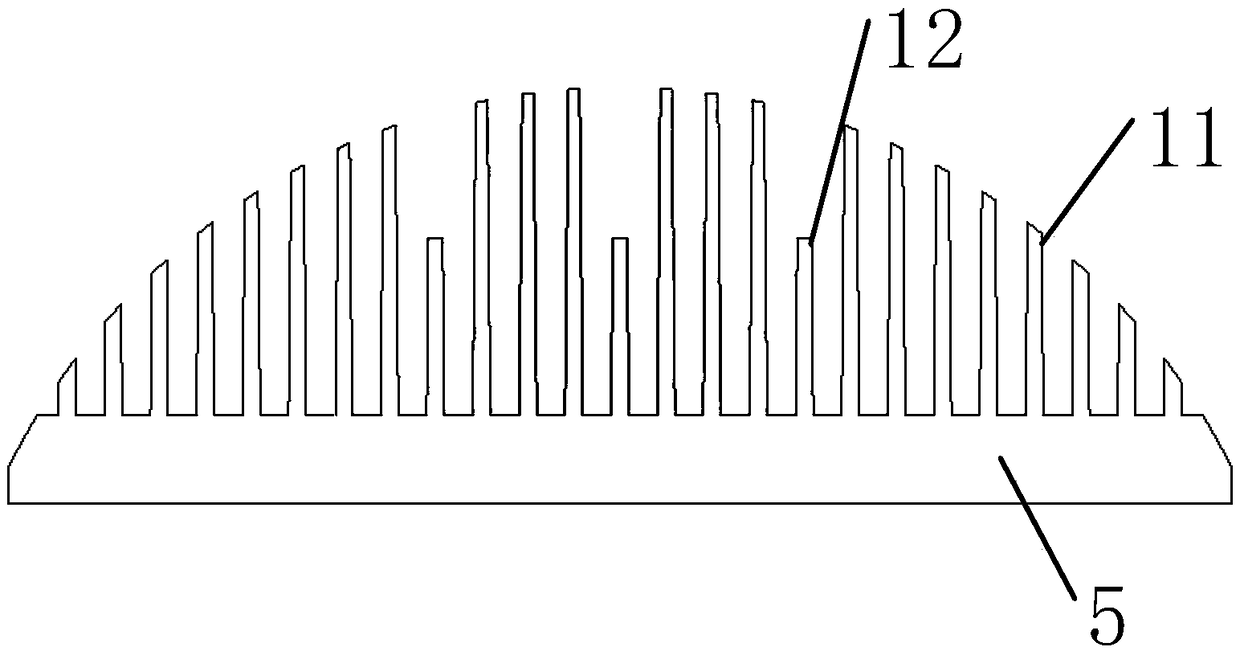 A switched reluctance motor controller mainboard radiator for a novel angle grinder and the angle grinder