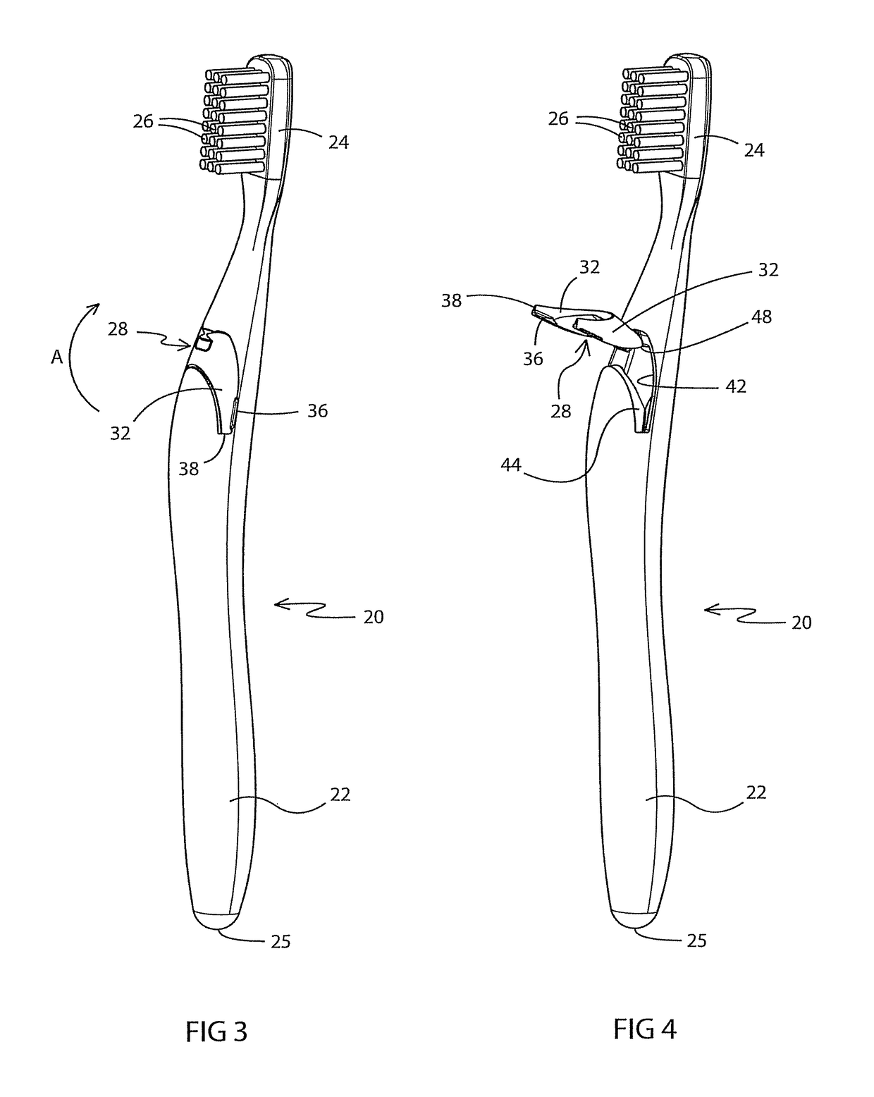 Self-supporting manual toothbrush