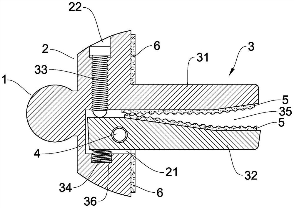 Firm-clamping mobile phone support installing and fixing seat mechanism