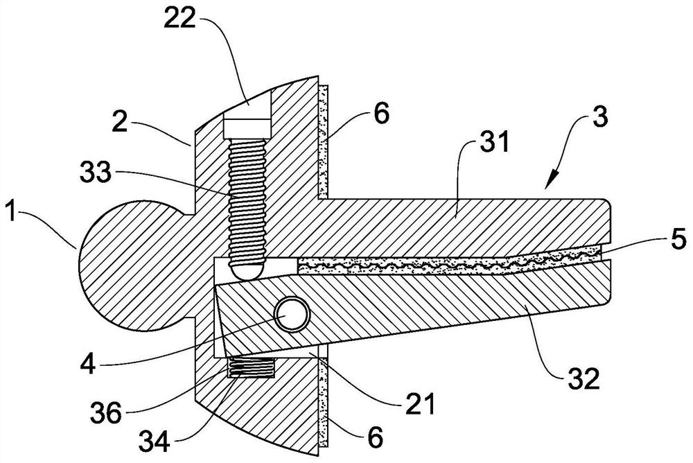 Firm-clamping mobile phone support installing and fixing seat mechanism