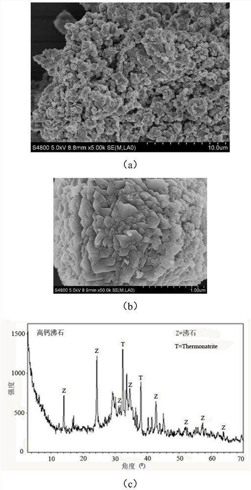 A kind of fly ash synthetic zeolite and its preparation method and application