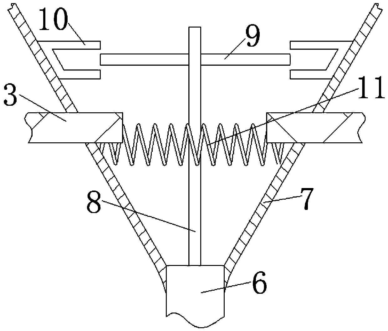 Body posture reminding equipment for patients with femoral neck fractures