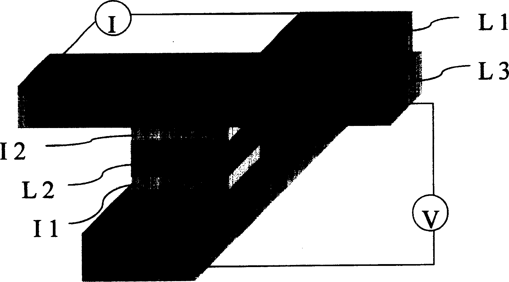 Double-barrier tunnel junction senser having effect of resonance tunnel pass