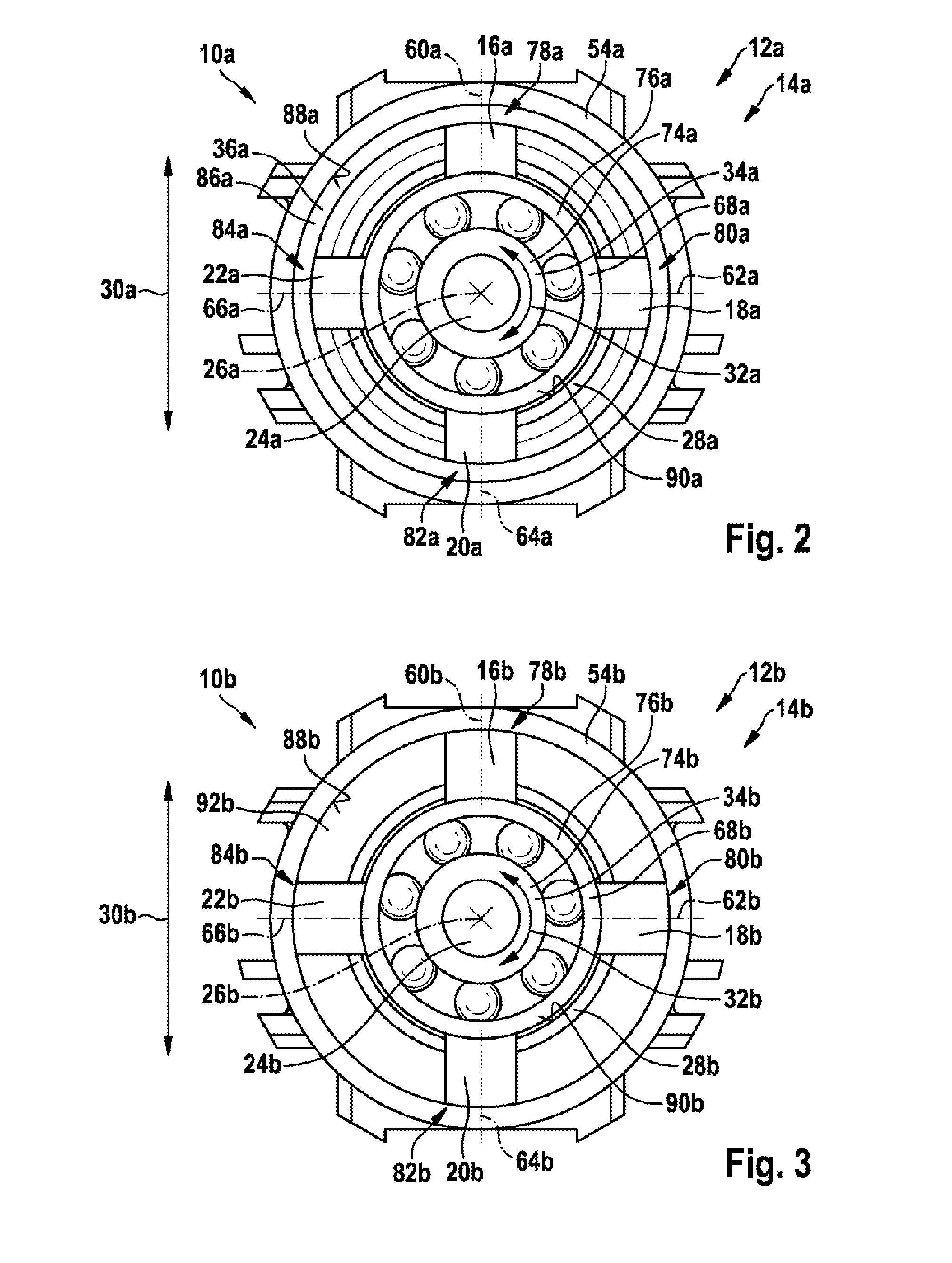 Armature shaft bearing unit