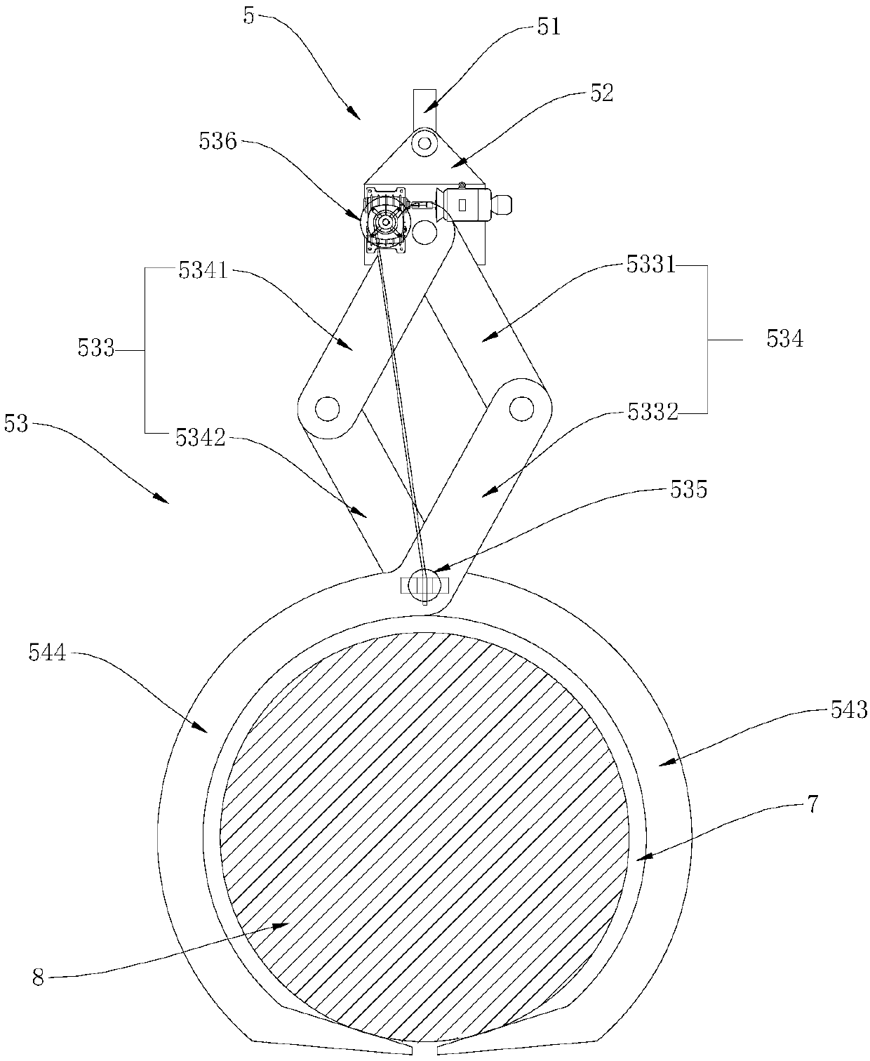 Bend pipe lifting device